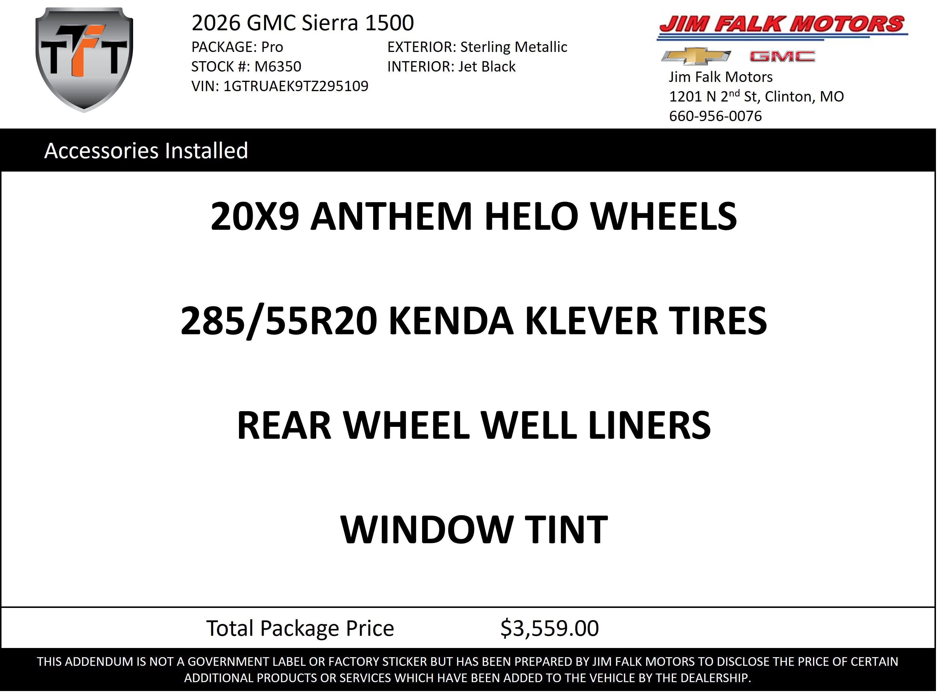 2026 GMC Sierra 1500 Pro