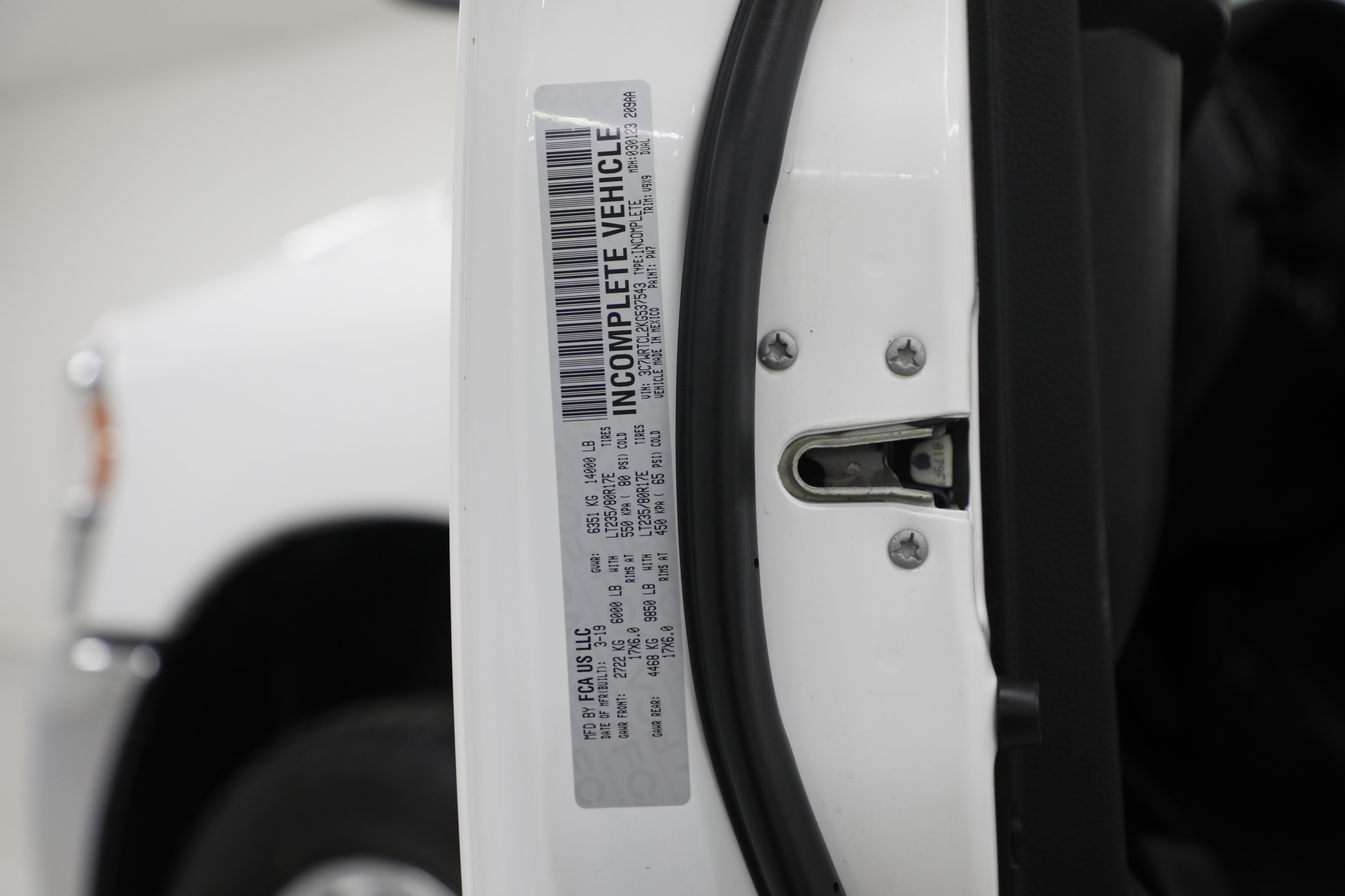 2019 RAM 3500 Chassis Cab Tradesman