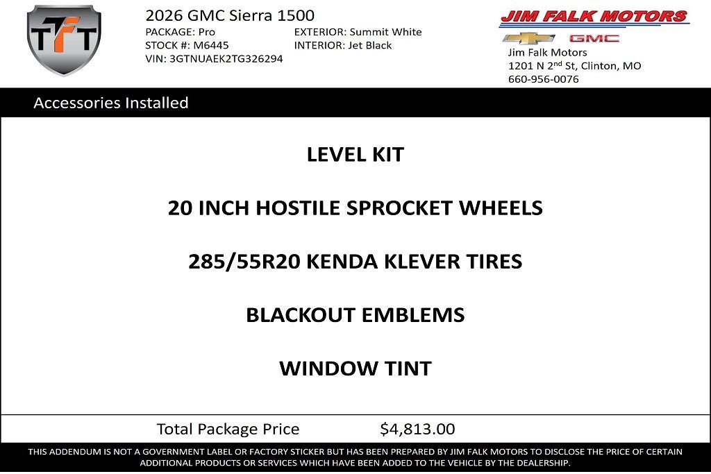 2026 GMC Sierra 1500 Pro