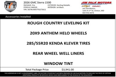 2026 GMC Sierra 1500 Pro