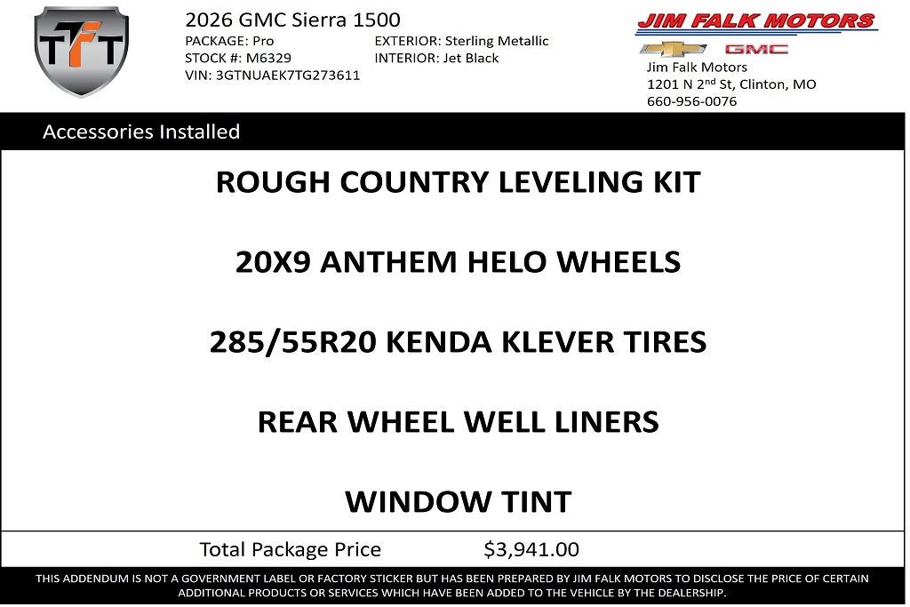 2026 GMC Sierra 1500 Pro