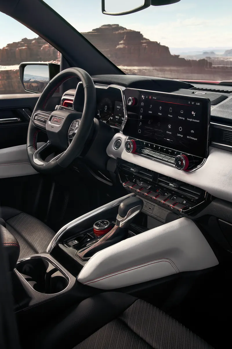 2026 GMC Canyon infotainment system at Jim Falk GMC in Clinton MO